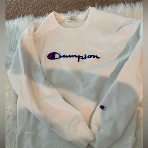 Champion white sweatshirt size Large